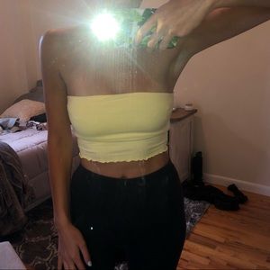Yellow Crop Top